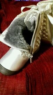 Сапожки новые детские кожа р 22 новые