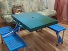 Складной стол со стульями