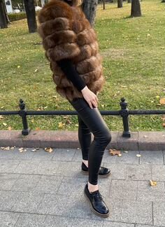 Шуба трансформер из песца