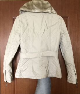 Коженная куртка утеплённая