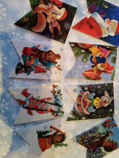 Новогодние флажки на елку