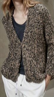 Косынка бактус 100 кашемир с пайетками