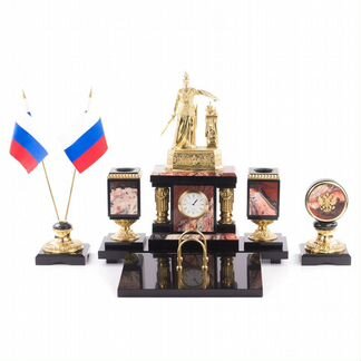 Настольный набор Россия яшма