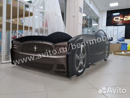 Мебелев Кровать мустанг light черный купить в мск