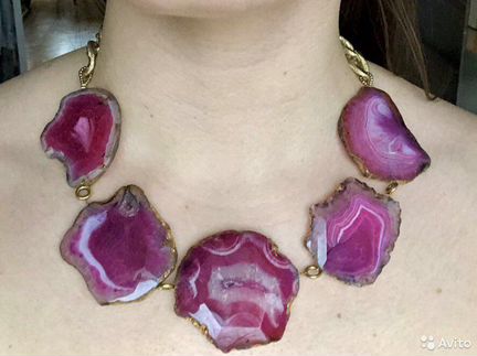 Колье из агата