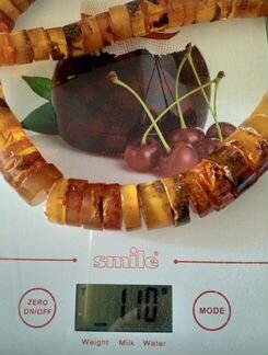 Бусы янтарь