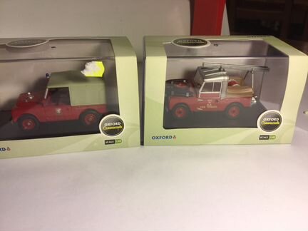 Land Rover Ленд Ровер пожарный Oxford 1:43