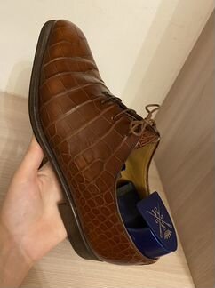 Туфли Zilli крокодил оригинал,43 размер