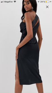 Атласное платье Асос