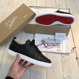Кеды louboutin rantulow flat размер из кожи