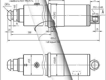 Ц22а 000 гидроцилиндр чертеж
