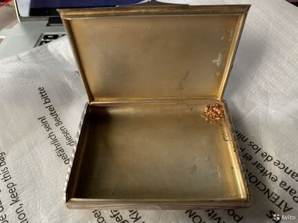 Антикварный серебряный портсигар 84 пробы