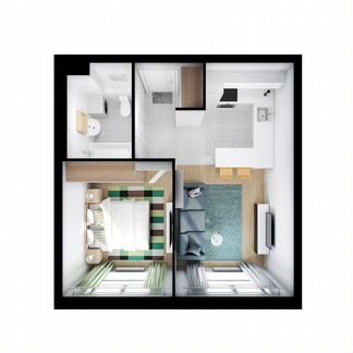 1-к квартира, 36 м², 23/24 эт.