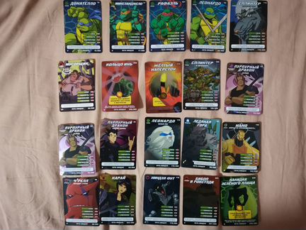 Карточки Черепашки-Ниндзя
