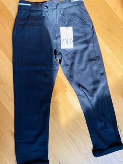 Брюки чинос Zara 128 чёрные