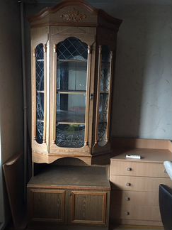 Буфет 90 тые годы, шкаф двухстворчатый, зеркало