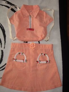 Юбка+ рюкзачёк практич. нов. от4-6л